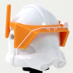 Printed P2 Visor (Orange with White print) - Clone Army Customs