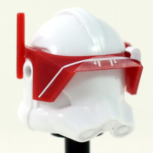 Printed P2 Visor (Dark Red with White print) - Clone Army Customs