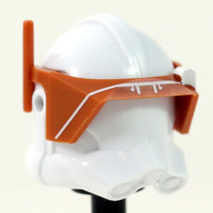 Printed P2 Visor (Dark Orange with White print) - Clone Army Customs