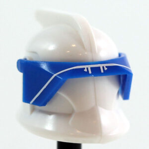 Printed P1 Visor (Blue with White print) - Clone Army Customs